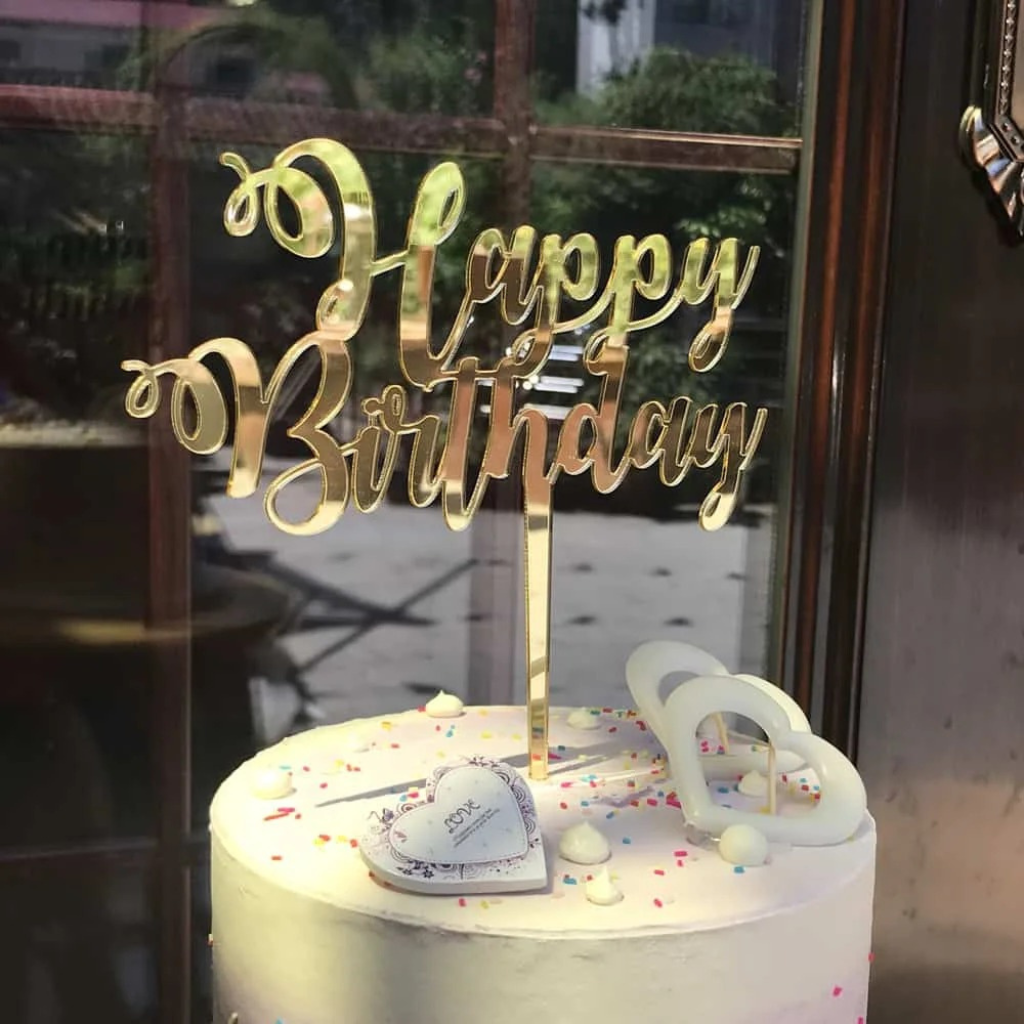 Premium Acrylic Cake Topper