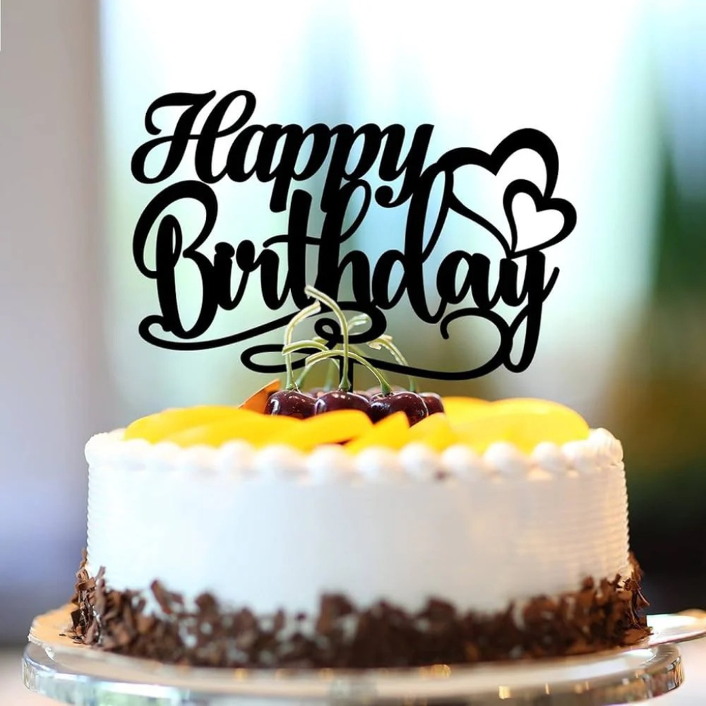 Premium Acrylic Cake Topper